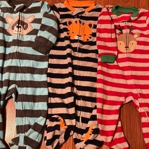 9 month baby Carter’s/Just One You by Carter’s fleece pajama lot.